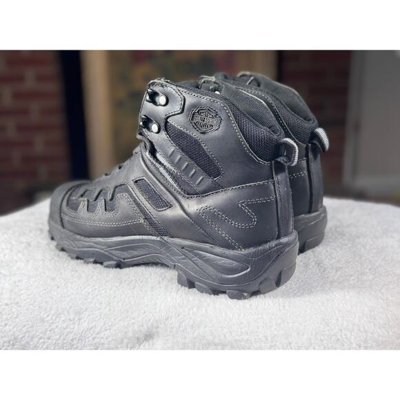 Harley-Davidson Tactical Hiking Combat Boots Black Men’s Size 9 M D93077 Riding main image 10